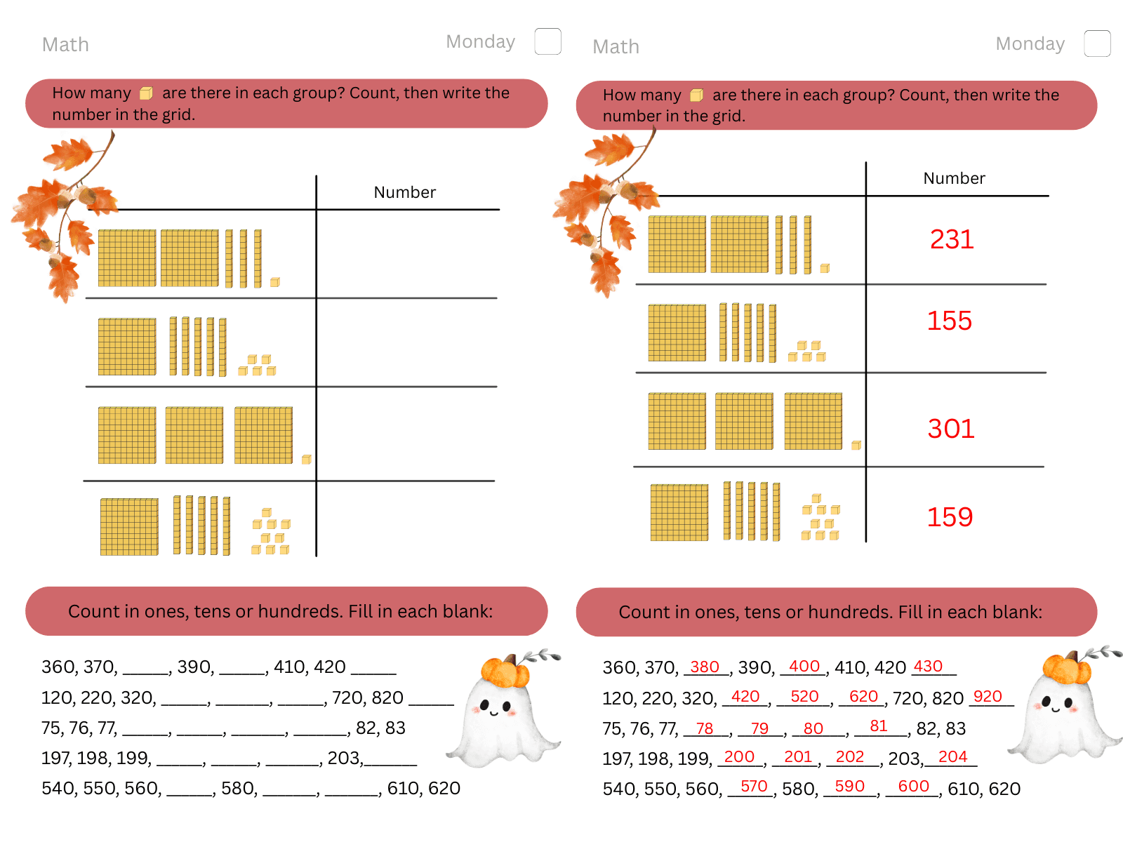 Fall Grade 2 Maths preview